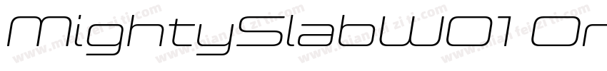 MightySlabW01 One Regular字体转换